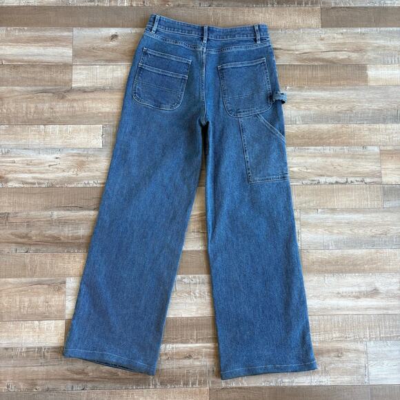 STAUD Painter Medium Wash Jeans Size 4 - Picture 6 of 8